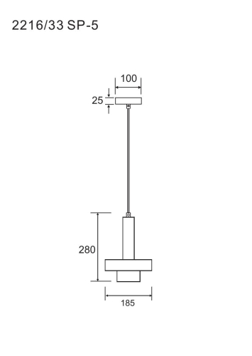 Подвесной светильник Divinare Delta 2216/33 SP-5 изображение в интернет-магазине Cramer Light фото 2