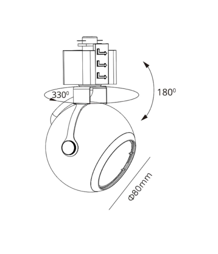 Трековый светильник Эра TR35-GU10 WH Б0053295 изображение в интернет-магазине Cramer Light фото 2