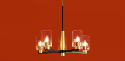 Люстра на штанге Freya Ombre FR2051CL-05BBS изображение в интернет-магазине Cramer Light фото 6