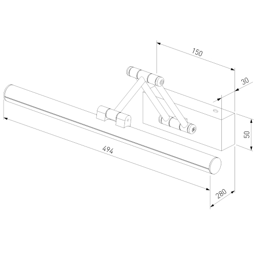 Подсветка для картин Elektrostandard Monza LED 40128/LED черный 4690389198434 a064137 дополнительное фото фото 4