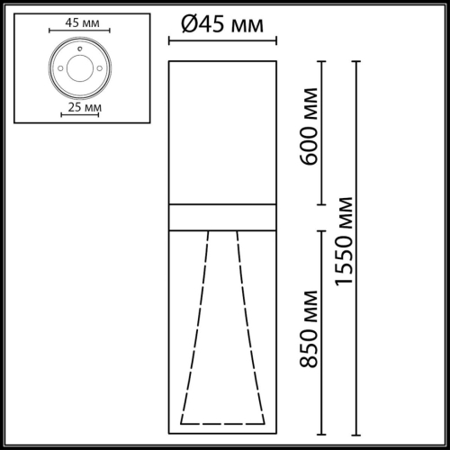 Потолочный светильник Odeon Light Hightech Defance 7143/4CL изображение в интернет-магазине Cramer Light фото 2