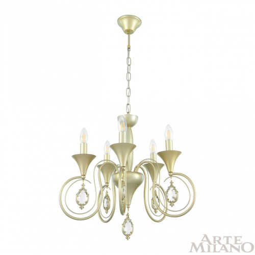 Подвесная люстра Arte Milano 349920/5 CG изображение в интернет-магазине Cramer Light фото 4