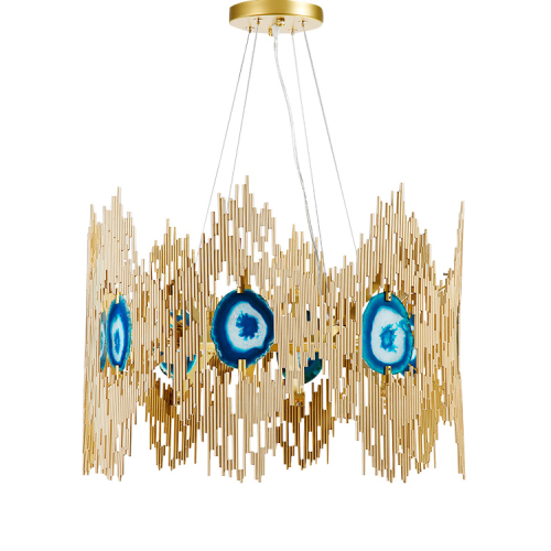 Подвесная люстра DeLight Collection Boho 9275P-6 gold изображение в интернет-магазине Cramer Light