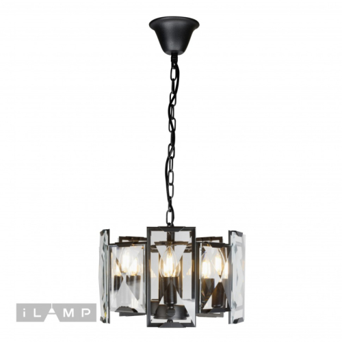 Подвесная люстра iLamp Panorama 6113-360 BK изображение в интернет-магазине Cramer Light