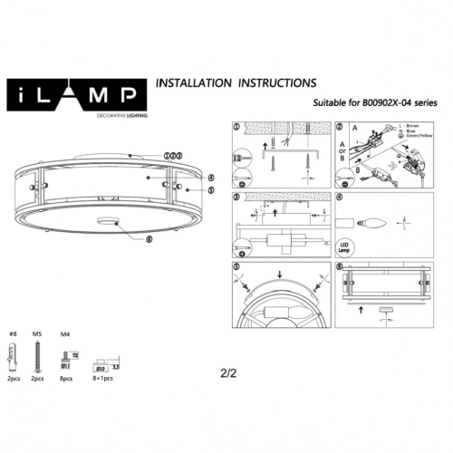 Потолочный светильник iLamp Dice 902X-4 CR изображение в интернет-магазине Cramer Light фото 4