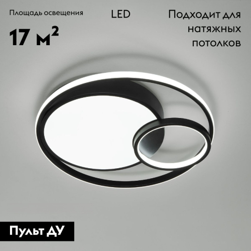 Потолочная люстра Eurosvet Jeremy 90254/1 черный a057128 изображение в интернет-магазине Cramer Light фото 2