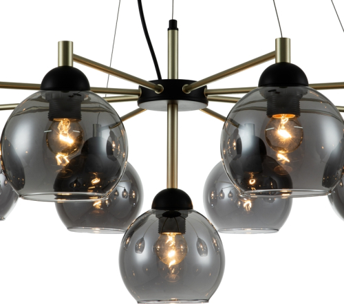 Подвесная люстра Indigo Grappoli 11029/9P Black V000217 изображение в интернет-магазине Cramer Light фото 3