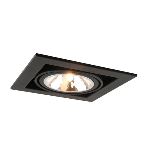 Встраиваемый светильник Arte Lamp Cardani Semplice A5949PL-1BK изображение в интернет-магазине Cramer Light