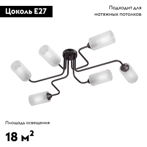 Потолочная люстра Vitaluce V4310-1/6PL изображение в интернет-магазине Cramer Light фото 2