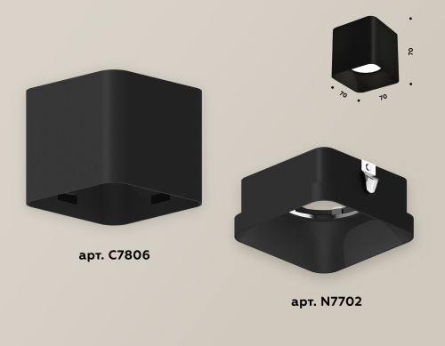 Накладной светильник Ambrella Light Techno XS7806002 (C7806, N7702) изображение в интернет-магазине Cramer Light фото 3