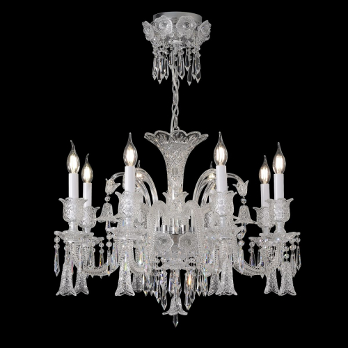 Подвесная люстра Crystal Lux VERSAILLES SP8 CHROME изображение в интернет-магазине Cramer Light