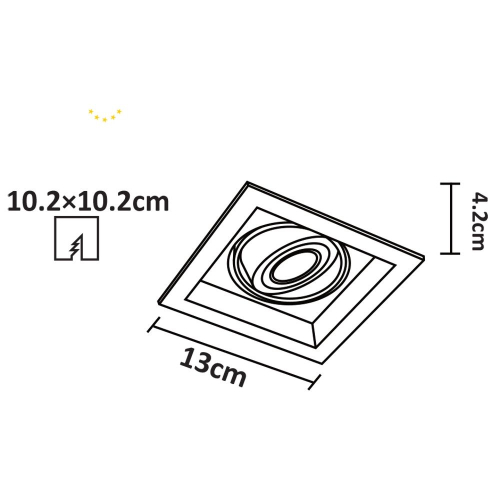 Встраиваемый светильник Arte Lamp A6661PL-1WH изображение в интернет-магазине Cramer Light фото 6
