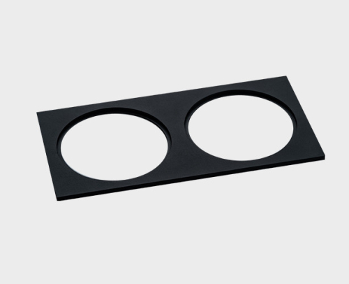 Двойная рамка Italline IT08-8038 black изображение в интернет-магазине Cramer Light
