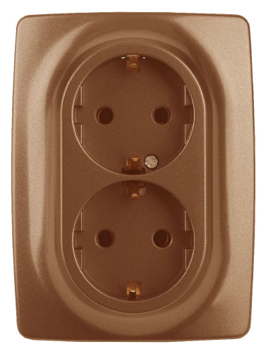 Розетка 2x2P+E Schuko Эра 12-2106-14 Б0031236 дополнительное фото