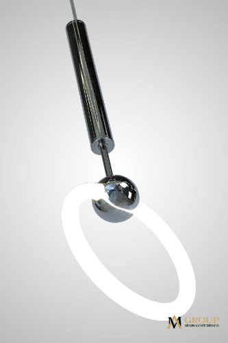 Подвесной светильник AM Group AM453 D200 CH изображение в интернет-магазине Cramer Light фото 3