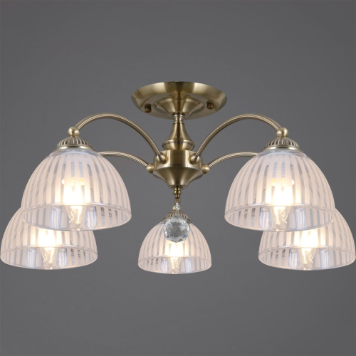 Потолочная люстра ILLUMICO IL0564-5CSQ-25AB ELITE изображение в интернет-магазине Cramer Light