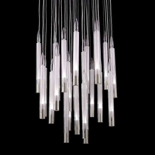 Подвесной светильник Delight Collection Candle P68094-25 chrome изображение в интернет-магазине Cramer Light фото 3