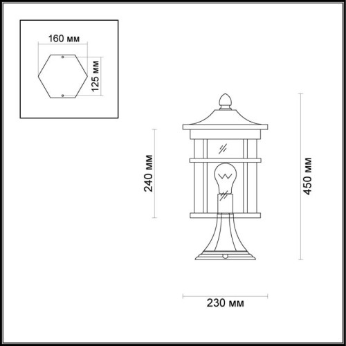 Уличный светильник Odeon Light Virta 4044/1B дополнительное фото фото 2