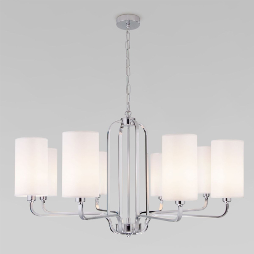 Подвесная люстра Eurosvet Purezza 60128/8 хром изображение в интернет-магазине Cramer Light фото 5