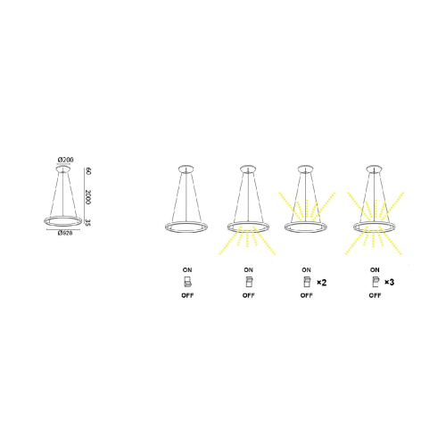 Подвесная люстра Mantra Riumar 8676 изображение в интернет-магазине Cramer Light фото 7