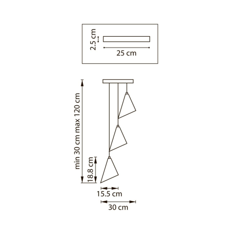 Подвесная люстра Lightstar Cone GW 757036 изображение в интернет-магазине Cramer Light фото 2