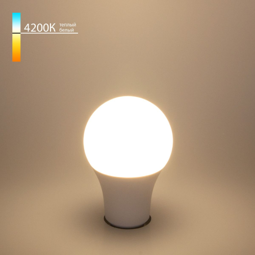 Лампа светодиодная Elektrostandard E27 15W 4200K груша матовая 4690389053221 изображение в интернет-магазине Cramer Light фото 2
