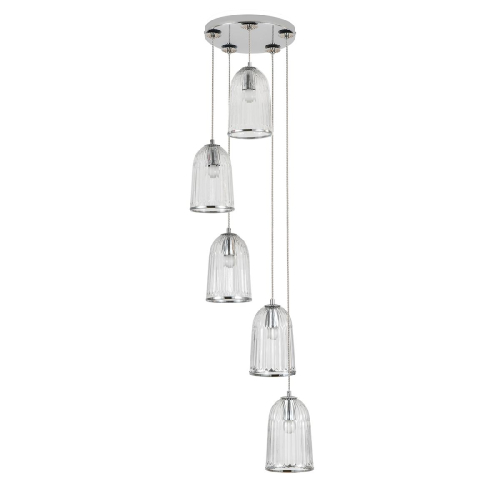 Каскадная люстра Indigo Lucido 11046/5P Chrome V000483 изображение в интернет-магазине Cramer Light фото 2