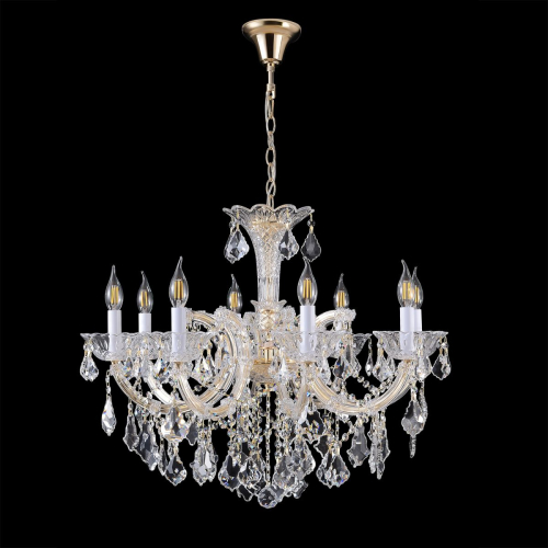 Подвесная люстра Crystal Lux CRISTELLE SP8 GOLD изображение в интернет-магазине Cramer Light фото 2