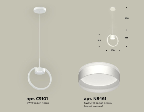 Подвесной светильник Ambrella Light Traditional (C9101, N8461) XB9101153 изображение в интернет-магазине Cramer Light фото 2