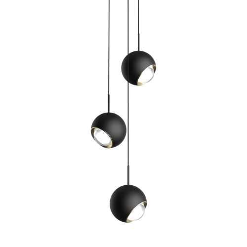 Подвесной светильник DeLight Collection MD2826-3B black/gold изображение в интернет-магазине Cramer Light