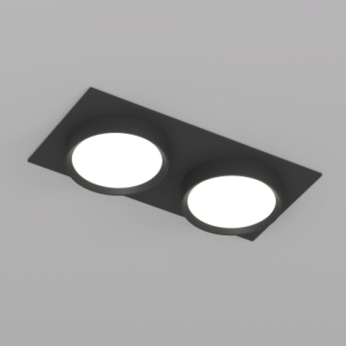 Встраиваемый светильник Denkirs Flat DK2092-BK изображение в интернет-магазине Cramer Light