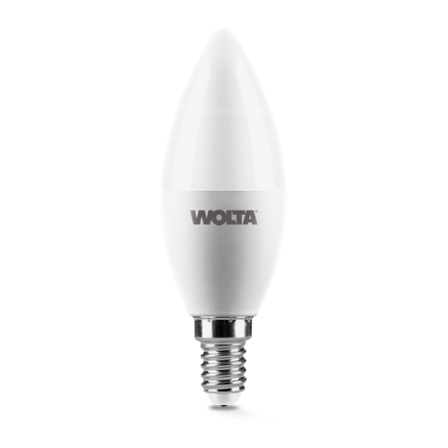 Светодиодная лампа WOLTA 10Вт 3000K E14 свеча матовая 25YC10E14 изображение в интернет-магазине Cramer Light фото 2