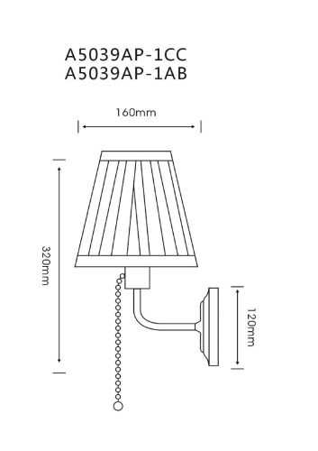 Бра Arte Lamp Marriot A5039AP-1CC дополнительное фото фото 4