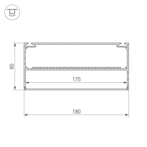 Профиль Arlight ARH-POWER 027921 изображение в интернет-магазине Cramer Light фото 2