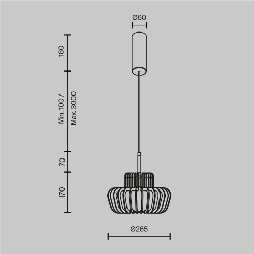 Подвесной светильник Maytoni Namiki MOD465PL-L12BK2 изображение в интернет-магазине Cramer Light фото 3