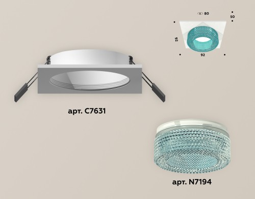 Встраиваемый светильник Ambrella Light Techno XC7631023 (C7631, N7194) изображение в интернет-магазине Cramer Light фото 2