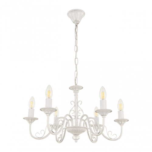 Подвесная люстра Arte Milano 342620/6 WT+SL изображение в интернет-магазине Cramer Light