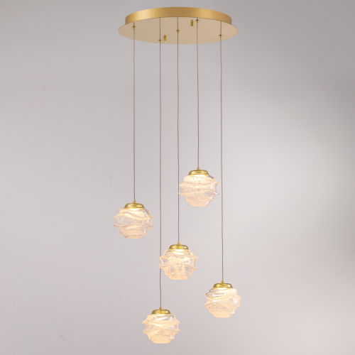 Подвесной светильник Delight Collection MD25030003-5A gold/clear изображение в интернет-магазине Cramer Light фото 4
