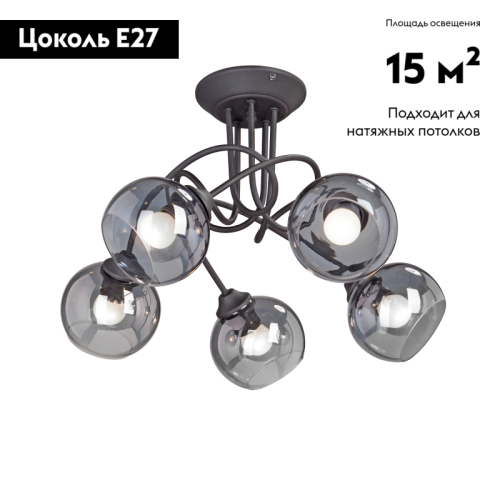 Потолочная люстра Vitaluce V4309-1/5PL изображение в интернет-магазине Cramer Light фото 2