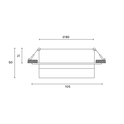 Встраиваемый светильник Hesby Lighting Nimbus HSBL_0130 изображение в интернет-магазине Cramer Light фото 3