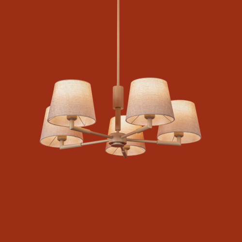 Люстра на штанге Freya Butler FR2057PL-05BG изображение в интернет-магазине Cramer Light фото 4