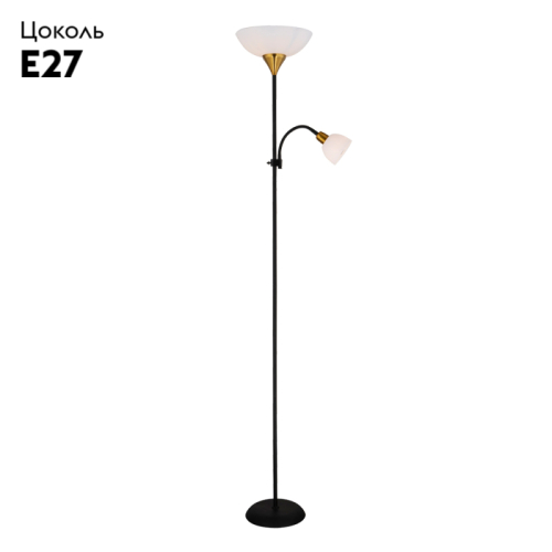 Торшер Arte Lamp Duetto A9569PN-2BK изображение в интернет-магазине Cramer Light фото 2