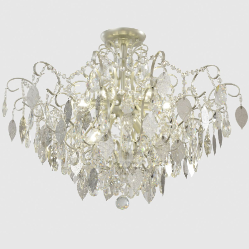 Потолочная люстра Crystal Lux ESMIRALDA PL9 SILVER изображение в интернет-магазине Cramer Light фото 5