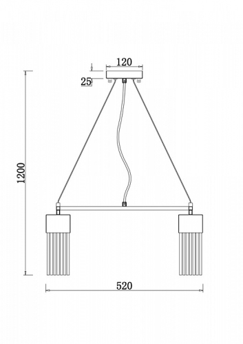 Подвесная люстра Freya Esala FR5050PL-05N изображение в интернет-магазине Cramer Light фото 5