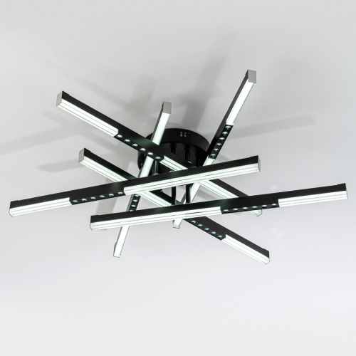 Потолочный светильник LED4U L5116-6 BK изображение в интернет-магазине Cramer Light фото 4