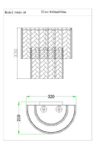 Бра Moderli Alberto V8081-2W дополнительное фото фото 4