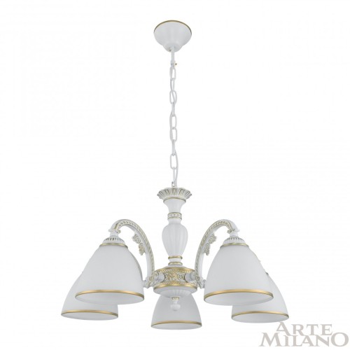 Подвесная люстра Arte Milano 340837/5 WT+G изображение в интернет-магазине Cramer Light фото 4