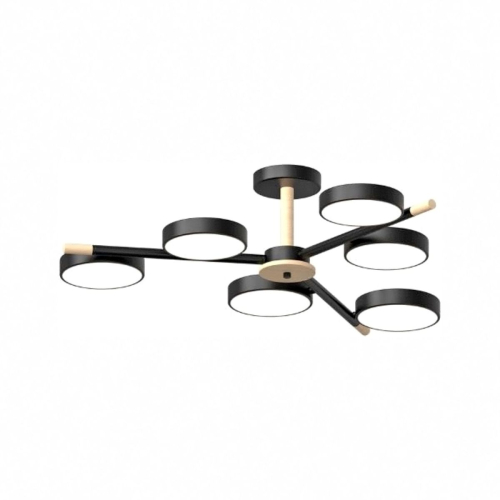 Люстра на штанге LED4U L3208-800 BK изображение в интернет-магазине Cramer Light