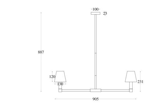 Подвесная люстра Maytoni Tet-a-tet MOD104PL-09B изображение в интернет-магазине Cramer Light фото 4