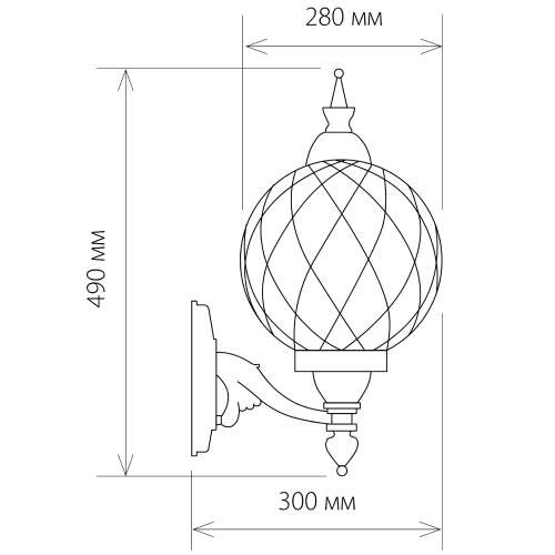 Уличный настенный светильник Elektrostandard Sirius 4690389017384 дополнительное фото фото 7